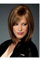 Online Brown Straight Chin Length Bob Wigs