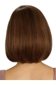 Shining Monofilament Straight Chin Length Full Lace Wigs For Cancer