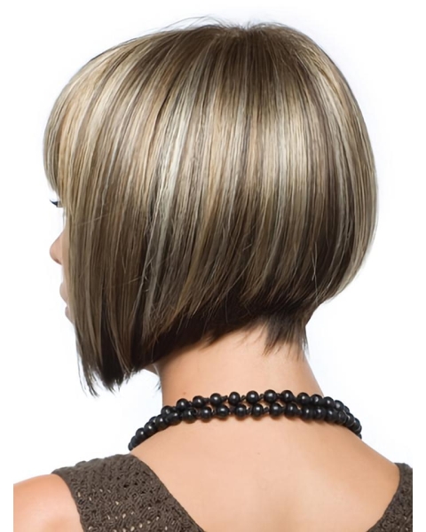 Great Brown Straight Chin Length Wigs For Cancer