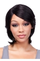 Black Straight Chin Length African American Wigs