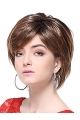 Popular Brown Straight Chin Length Wigs For Cancer