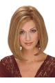 Sleek Blonde Bobs Chin Length Synthetic Wigs