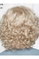 Curly Platinum Blonde Chin Length 12" Hairstyles Classic Wigs