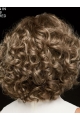 Curly Brown Chin Length 10" Stylish Classic Wigs