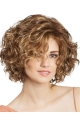 Bob Cut Curly 11" Blonde Lace Front Wigs