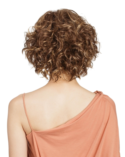 Bob Cut Curly 11" Blonde Lace Front Wigs