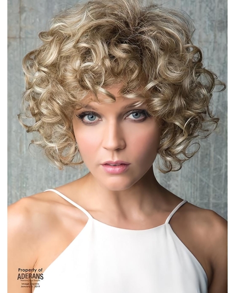 Curly Lace Front Blonde Classic Synthetic Lace Front Wigs