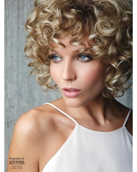 Curly Lace Front Blonde Classic Synthetic Lace Front Wigs