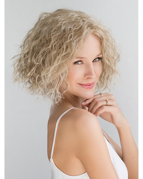 Fashionable 10" Curly Without Bangs Synthetic Wigs