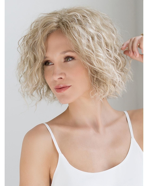 Fashionable 10" Curly Without Bangs Synthetic Wigs