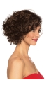 Ideal Chin Length Curly Brown Classic Wigs