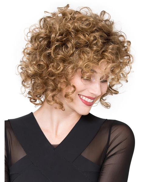 10" Curly Incredible Synthetic Lace Front Wigs