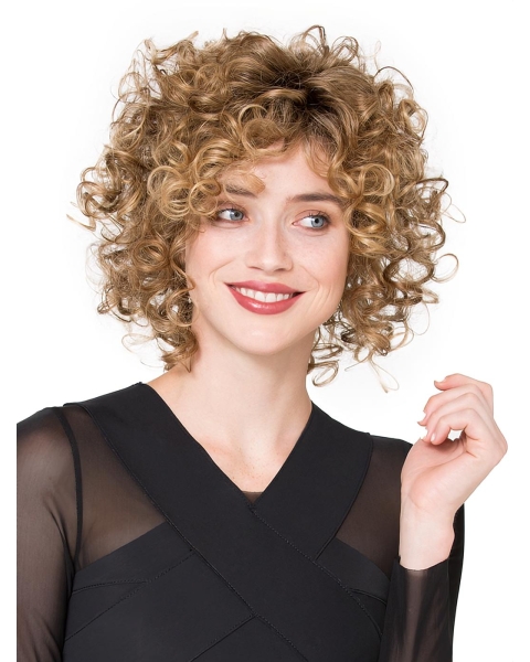 10" Curly Incredible Synthetic Lace Front Wigs