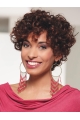 Fabulous Auburn Chin Length Curly With Bangs New Design Wigs