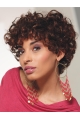 Fabulous Auburn Chin Length Curly With Bangs New Design Wigs