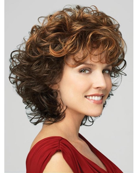 Lace Front Curly Chin Length Classic Wigs