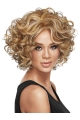 Good Brown Curly Chin Length African American Wigs