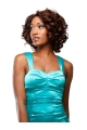 Good Brown Curly Chin Length African American Wigs