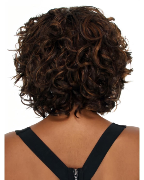 Curly Chin Length Petite Wigs