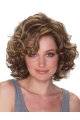 Impressive Blonde Curly Chin Length Synthetic Wigs