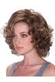 Impressive Blonde Curly Chin Length Synthetic Wigs