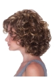 Impressive Blonde Curly Chin Length Synthetic Wigs