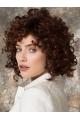 High Quality Chin Length Curly Auburn Layered Perfect Wigs