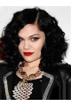 Natural Black Curly Chin Length Jessie J Wigs