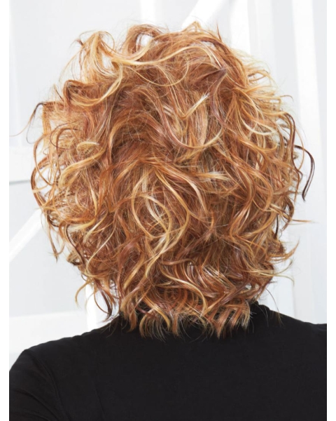 Popular Chin Length Curly Blonde Bobs Fabulous Wigs