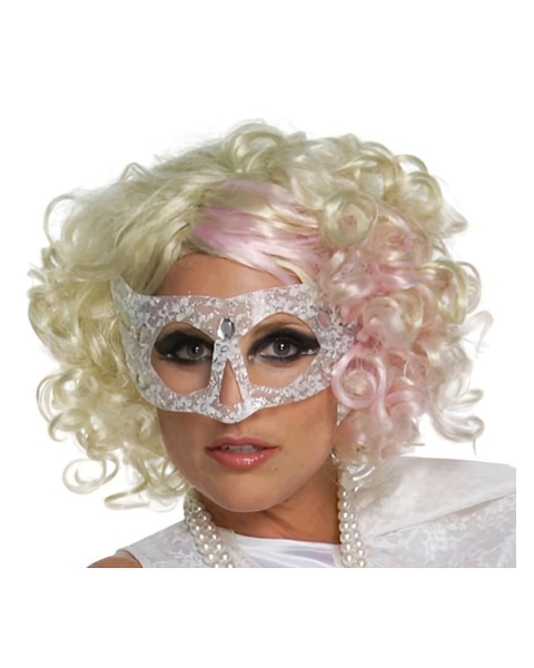 Perfect Blonde Curly Chin Length Lady Gaga Wigs