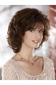 Easeful Brown Curly Chin Length Classic Wigs