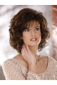 Easeful Brown Curly Chin Length Classic Wigs