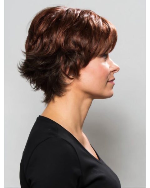 Durable Monofilament Curly Chin Length Celebrity Wigs