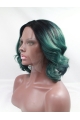 Bobs 11" Curly Ombre/2 Tone Chin Length Lace Front Synthetic Wigs