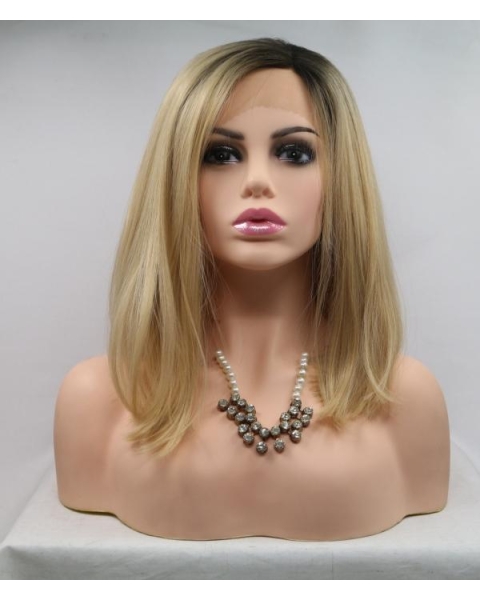 Beautiful Long Straight Sandstorm Synthetic Lace Front Wigs For Young Women