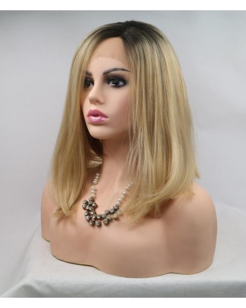 Beautiful Long Straight Sandstorm Synthetic Lace Front Wigs For Young Women