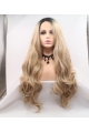 Blonde Long Wavy  Sunkissed Synthetic Lace Front Wigs