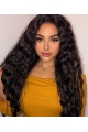 Natural Looking Long Curly  Mystical Synthetic Lace Front Wigs For African American Women