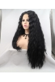 Natural Looking Long Curly  Mystical Synthetic Lace Front Wigs For African American Women