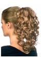 Fashionable Brown Curly Clip in Hairpieces