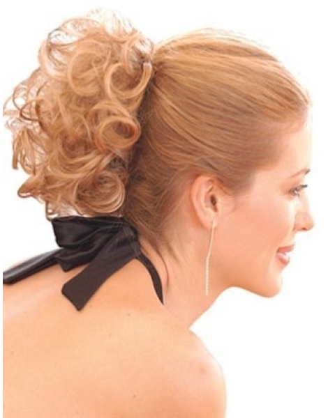 Easy Blonde Curly Short Clip in Hairpieces