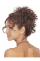 Designed Brown Curly Clip in Hairpieces