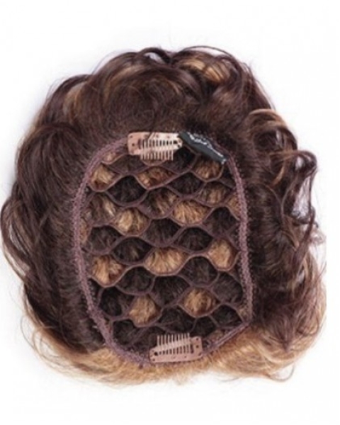 Comfortable Auburn Curly Short Clip in Hairpieces