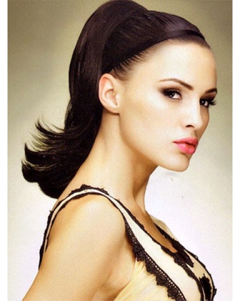 Graceful Auburn Straight Clip in Hairpieces