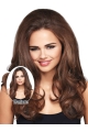 Perfect Brown Wavy Long Clip in Hairpieces