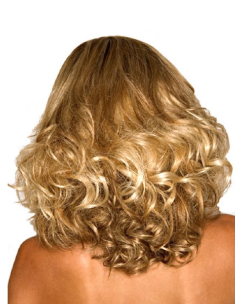 Modern Blonde Wavy Shoulder Length Hair Falls & Half Hairpieces