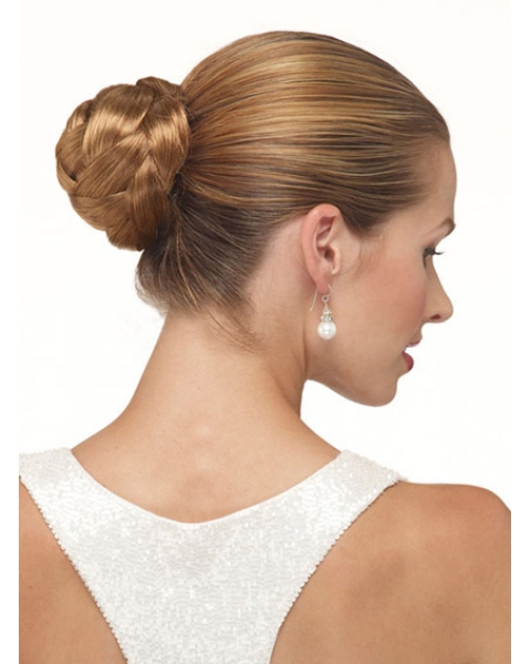 Synthetic Brown Durable Wraps / Buns Hairpieces