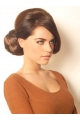 Synthetic Brown Convenient Wraps / Buns Hairpieces