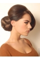 Synthetic Brown Convenient Wraps / Buns Hairpieces