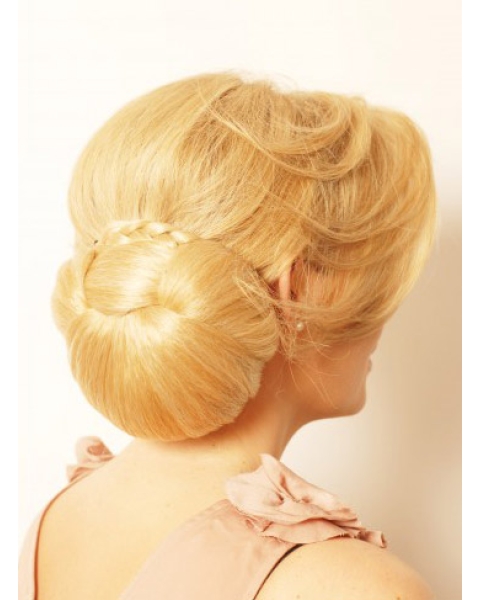 Synthetic Blonde Beautiful Wraps / Buns Hairpieces